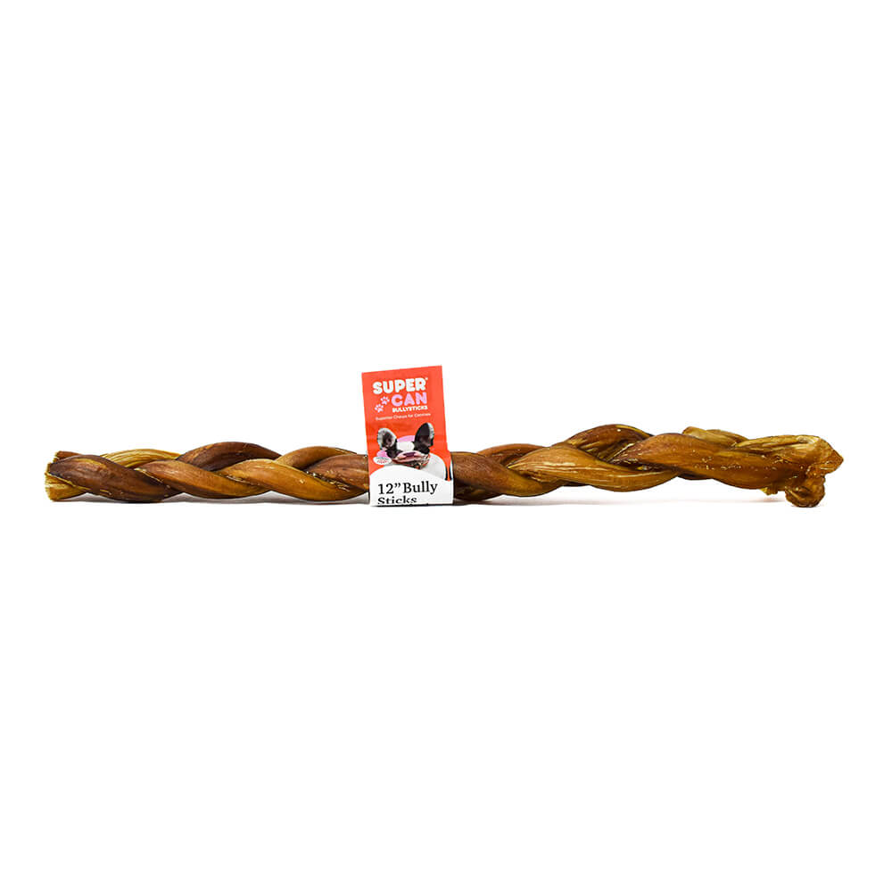 wholesale braided bully sticks bullysticks American bran white label supercan long lasting dog chew