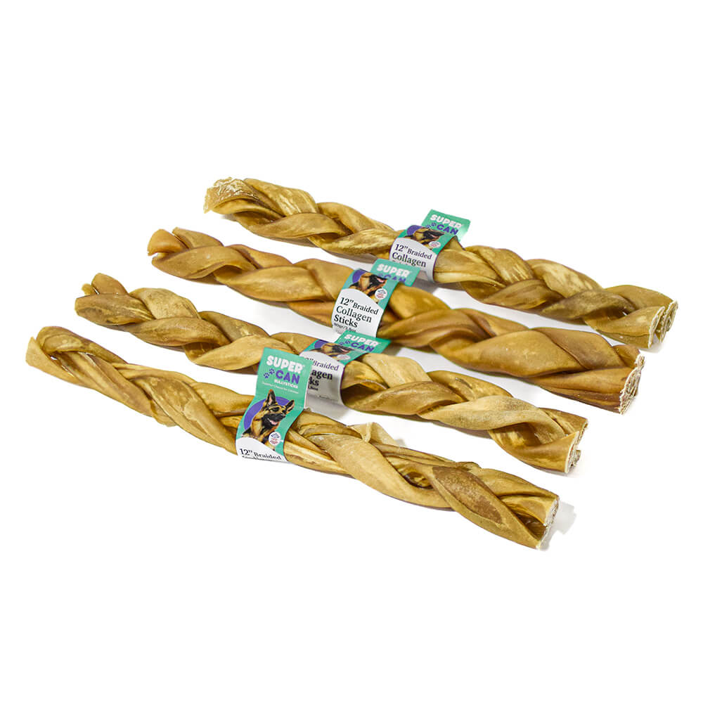 wholesale braided collagen sticks