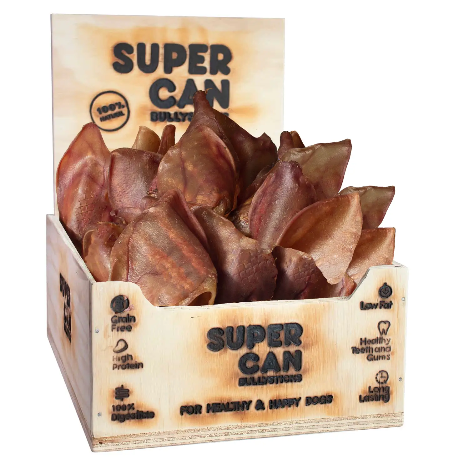 awholesale pig ears for dogs Miami supplier super can supercan bully sticks